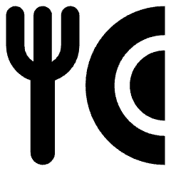 Fork Plate Icon from Core Solid Set