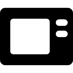 Microwave Icon from Core Solid Set
