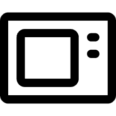Microwave Icon from Core Line Set
