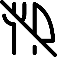 No Food Allowed Icon from Core Line Set