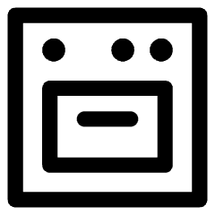 Oven Icon from Core Line Set