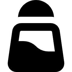 Salt Bottle Icon from Core Solid Set
