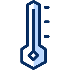 Temperature High Icon from Cyber Duotone Set