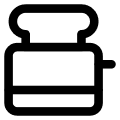 Toaster Icon from Core Line Set