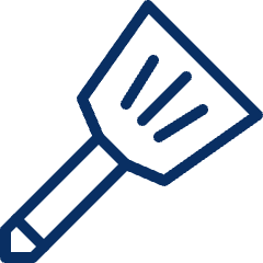 Turning Spatula Icon from Cyber Line Set