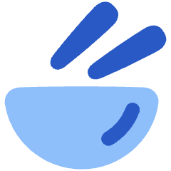 Bowl Chop Stick Icon from Plump Flat Set