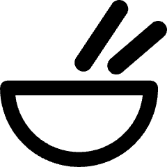 Bowl Chop Stick Icon from Core Remix Set