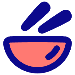 Bowl Chop Stick Icon from Plump Pop Set