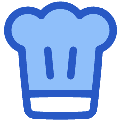 Chef Toque Hat Icon from Plump Duo Set