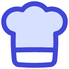 Chef Toque Hat Icon from Flex Duo Set