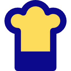 Chef Toque Hat Icon from Core Pop Set
