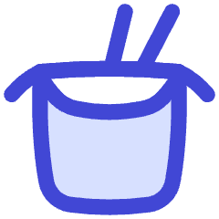 Food Takeaway Packaging Icon from Flex Duo Set