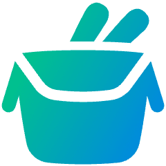 Food Takeaway Packaging Icon from Plump Gradient Set