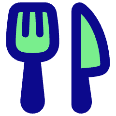 Fork Knife Icon from Plump Pop Set