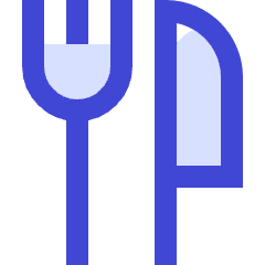 Fork Knife Icon from Sharp Duo Set