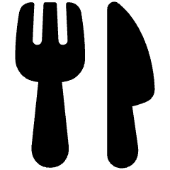 Fork Knife Icon from Plump Solid Set