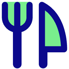 Fork Knife Icon from Core Pop Set
