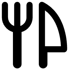 Fork Knife Icon from Core Remix Set