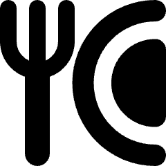 Fork Plate Icon from Micro Solid Set