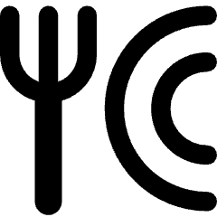 Fork Plate Icon from Core Remix Set
