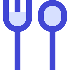 Fork Spoon Icon from Sharp Duo Set