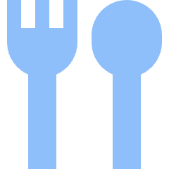 Fork Spoon Icon from Sharp Flat Set
