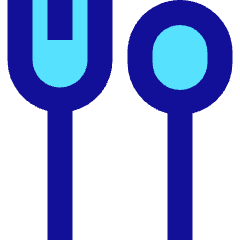 Fork Spoon Icon from Sharp Pop Set