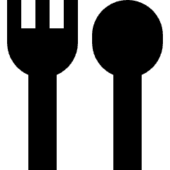 Fork Spoon Icon from Sharp Solid Set