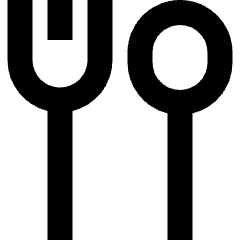 Fork Spoon Icon from Sharp Remix Set