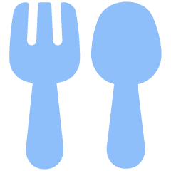Fork Spoon Icon from Plump Flat Set