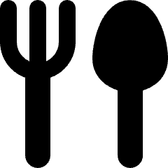 Fork Spoon Icon from Micro Solid Set