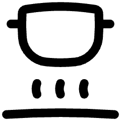 Induction Pot Icon from Flex Line Set