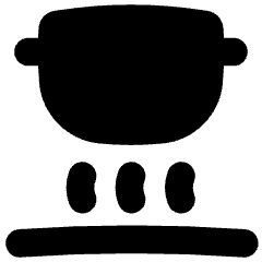 Induction Pot Icon from Flex Solid Set