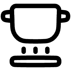 Induction Pot Icon from Plump Line Set