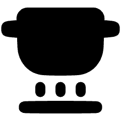 Induction Pot Icon from Plump Solid Set