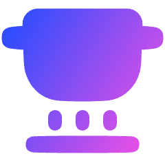 Induction Pot Icon from Plump Gradient Set