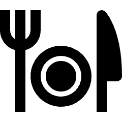 Kitchenware Dinner Set Spoon Fork Plate Icon from Nova Solid Set