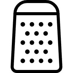 Kitchenware Grater Icon from Ultimate Light Set