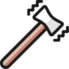 Kitchenware Hammer Meat Icon from Ultimate Colors Set