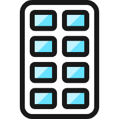 Kitchenware Ice Tray Icon from Ultimate Colors Set