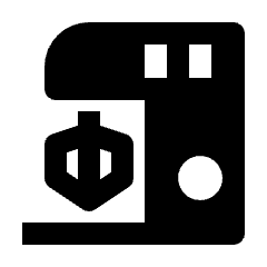 Kitchenware Mixing Machine Icon from Nova Solid Set