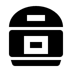 Kitchenware Rice Cooker Icon from Nova Solid Set