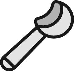 Kitchenware Scooper 1 Icon from Ultimate Colors Set