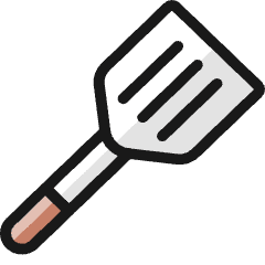 Kitchenware Spatula 1 Icon from Ultimate Colors Set