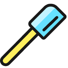 Kitchenware Spatula Scraper Icon from Ultimate Colors Set