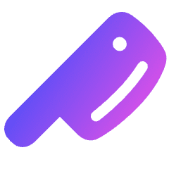 Knife 1 Icon from Plump Gradient Set