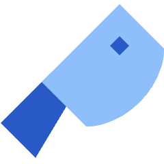 Knife 1 Icon from Sharp Flat Set