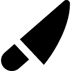 Knife 2 Icon from Micro Solid Set