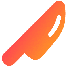 Knife 2 Icon from Plump Gradient Set