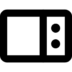 Microwave Icon from Micro Line Set